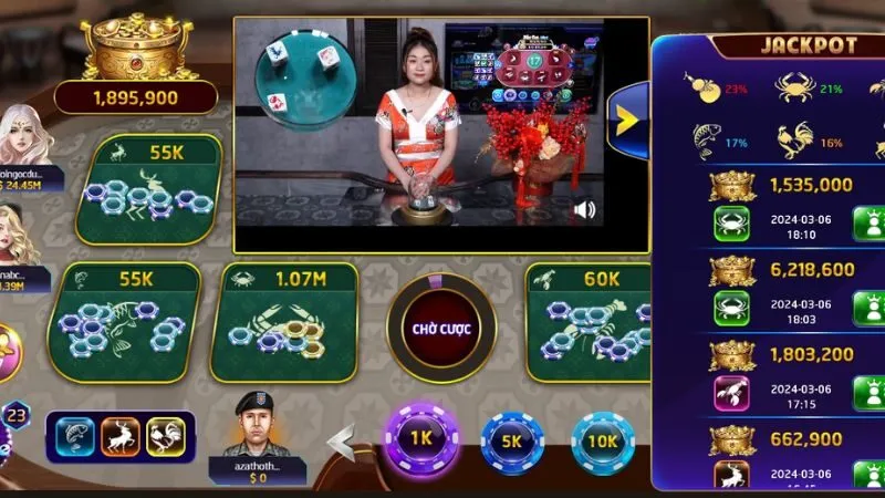 Những điểm nổi bật trong trò chơi bầu cua livestream Socvip